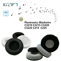 KQTFT flannel Replacement EarPads for Plantronics Blackwire C3210 C3215 C3220  C3225 C215  C225 Headset Earmuff Cushion Cups