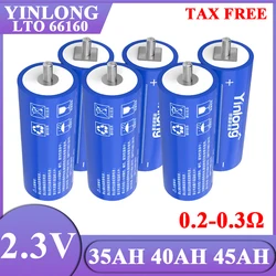 2.3V 40Ah 35Ah 45Ah Lithium Titanate battery Yinlong LTO 66160 10C discharge DIY 12V 24V 48v low temperature resistant batteries