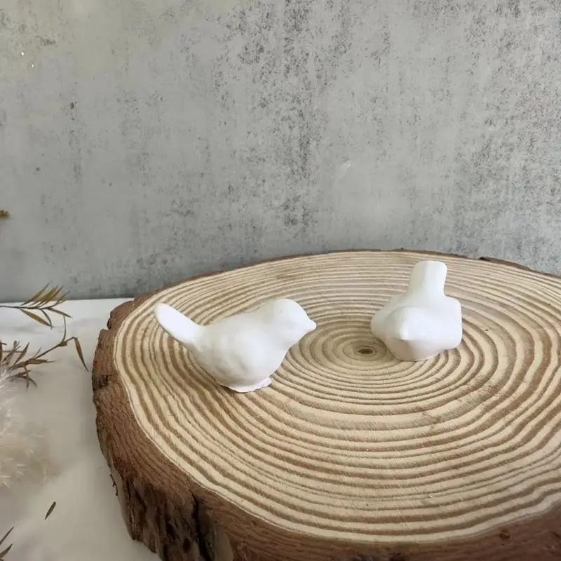 Cute Bird Silicone Mold 3D Bird Plaster Resin Soap Candle Mold DIY Plaster Tools For DIY Pendant Ornament Craft Home Decoration