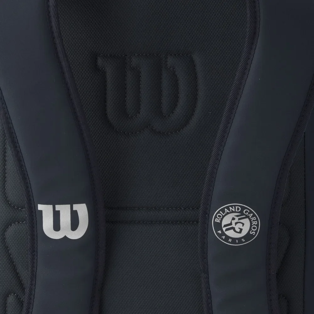 Wilson-Bolsa de Tênis Multifuncional de Grande Capacidade, Bolsa de Corte Noturna Co-Branded, Compartimento de Sapato Separado, Aberto da França