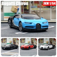 1:64 Bugatti Chiron Toy Car 1/64 JKM Super Sport Vehicle Miniature Model Free Wheels Diecast Zinc Alloy Metal Collection Gift