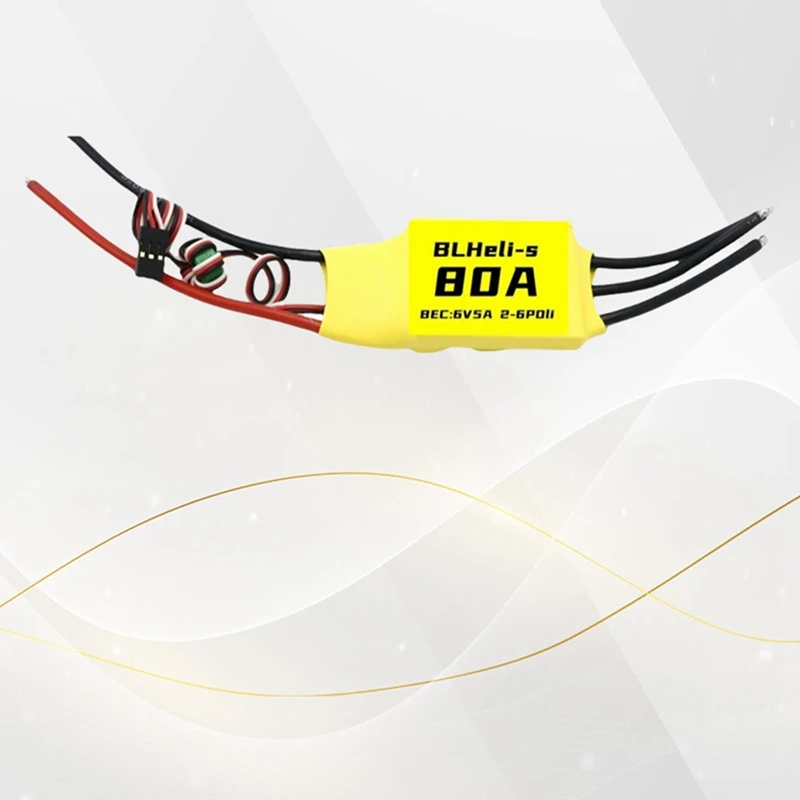 Blheli Brushless ESC 80A ESC 6V 5A 2-6S For RC FPV Fixed Wing Multirotor Drone DIY Parts