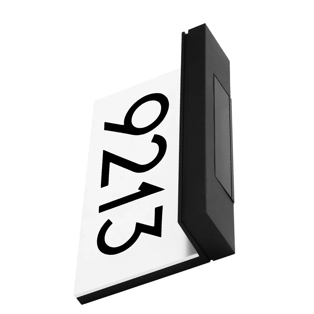 1세트 태양광 도어플레이트 라이트 밝은 LED 야외 벽등 에코 넘버스 조명 야간 가시성 향상