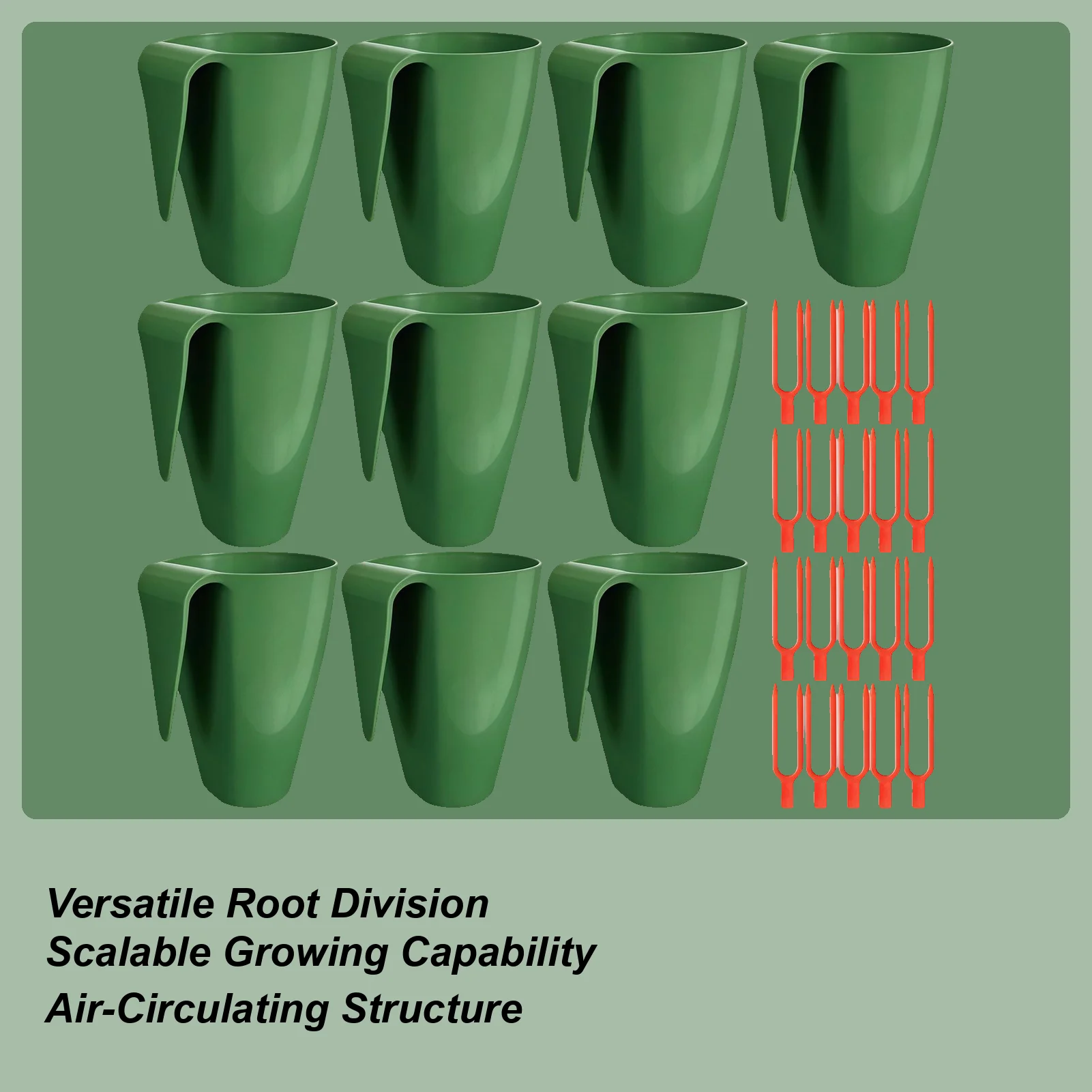 

10 шт., чашки для рассады клубники, станция для размножения клубники, дышащие чашки для быстрого пересадки, инструмент для выращивания голого корня