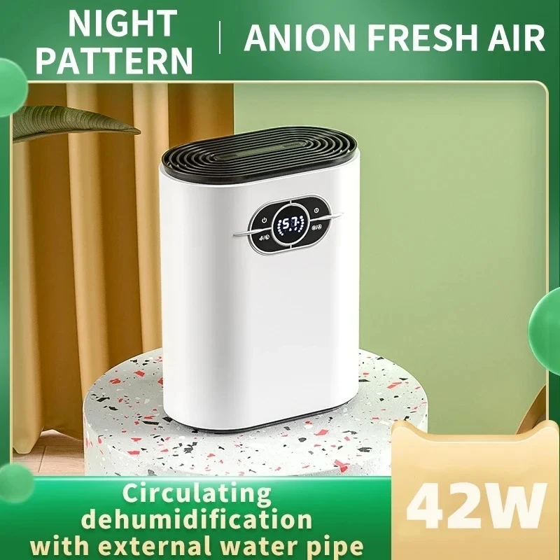 

NEW 1.2L Dehumidifier and Air Purifier 2 in 1 For Home For Room For Kitchen, Mute Moisture Absorbers Air Dryer Moisture Proof