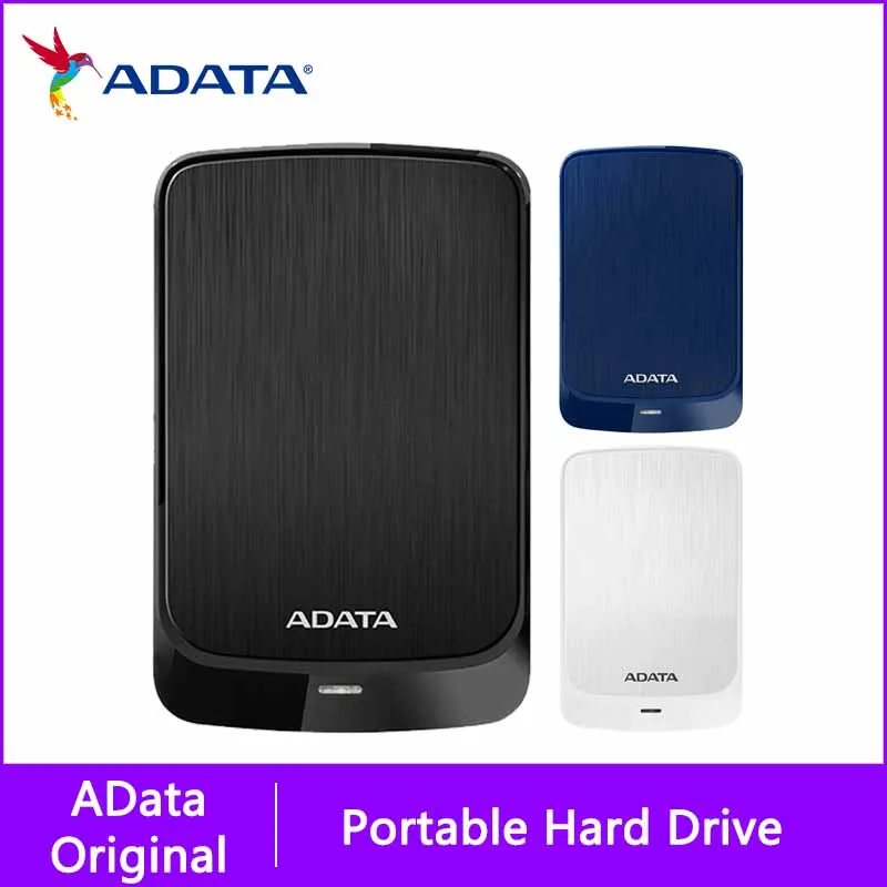 ADATA HV320 USB 3.2 Mobile Hard Disk Disco Duro Hd Externo Hard Drive Pendrive Disque Dur Externe 1TB 2TB 4TB 5TB HDD Hard Disk