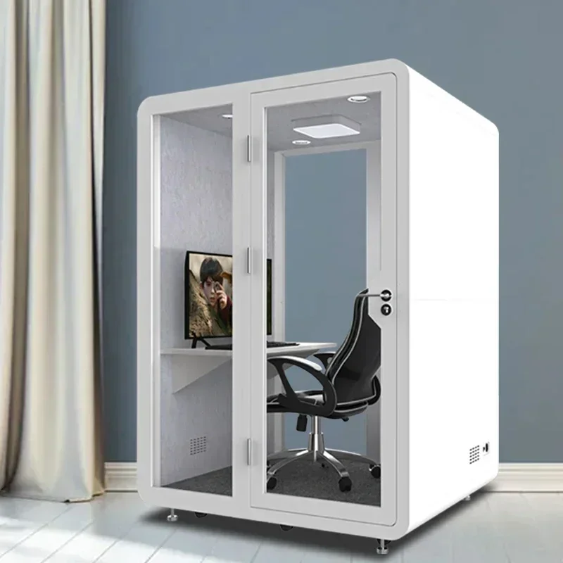 

Premium - Quality Office Recording Studio Indoor Live Broadcast Soundproof Room Telephone Booth Mute Compartment Movable Assembl