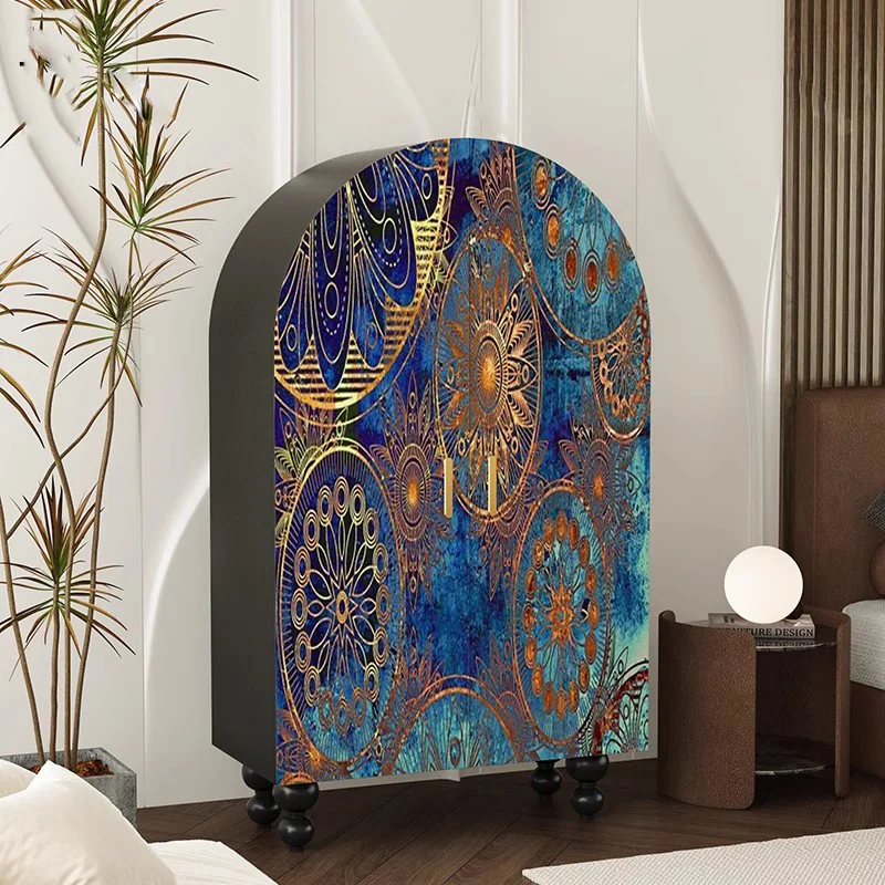 Heavy Classic Living Room Cabinets Rustic Blue Drawers Storage Cabinets Modern Luxury Tall Szafki Do Salonu Furniture For Home