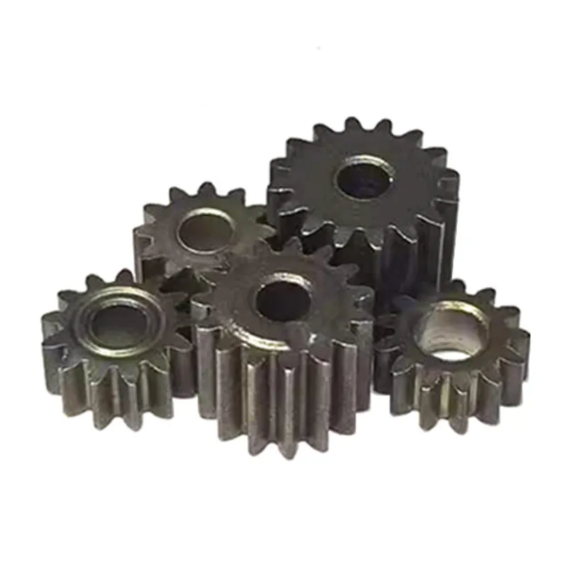 2PC 0.6 modulus electric drill gear metallurgical powder 9/12/13/14/15 tooth metal cylindrical straight tooth 3.17mm shaft