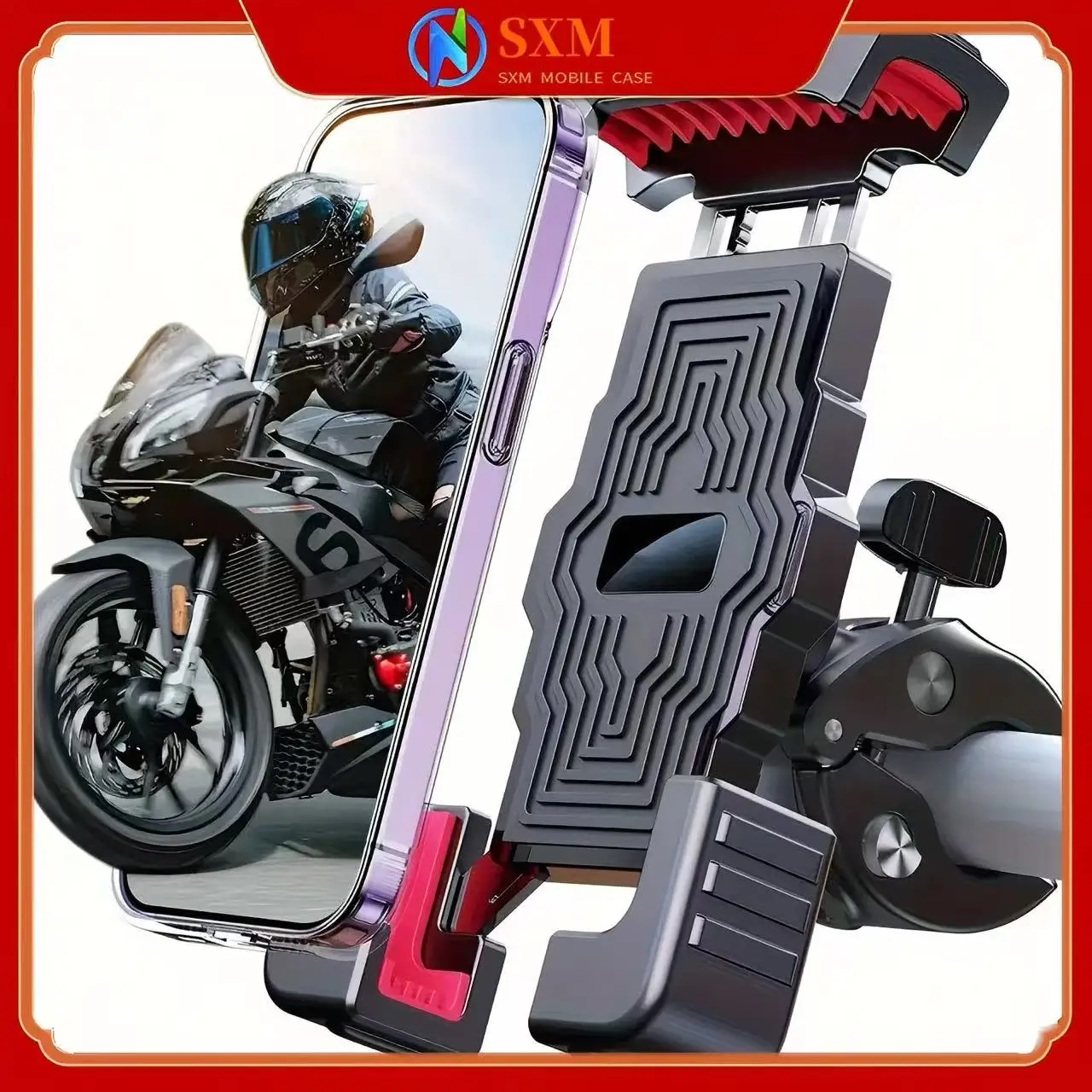 

Держатель для мобильного телефона для езды на мотоцикле, электромобиля, велосипеде, держатель для мобильного телефона, противоударный держатель для мобильного телефона