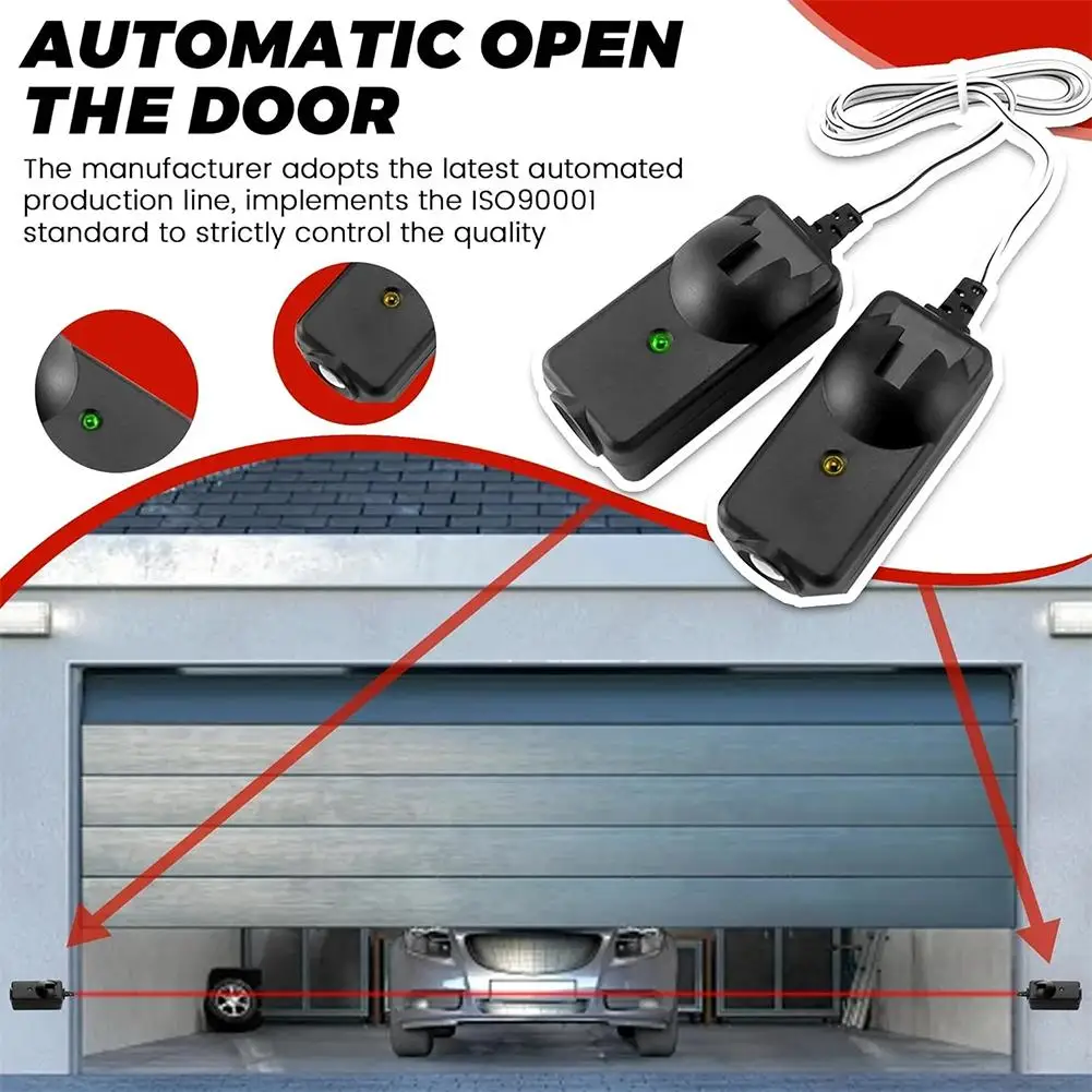 41A5034 Garage Door Safety Sensor Garage Sensitive Compact Door Opener Infrared Sensor Kit 41A5034 for Liftmaster DC5‑6V