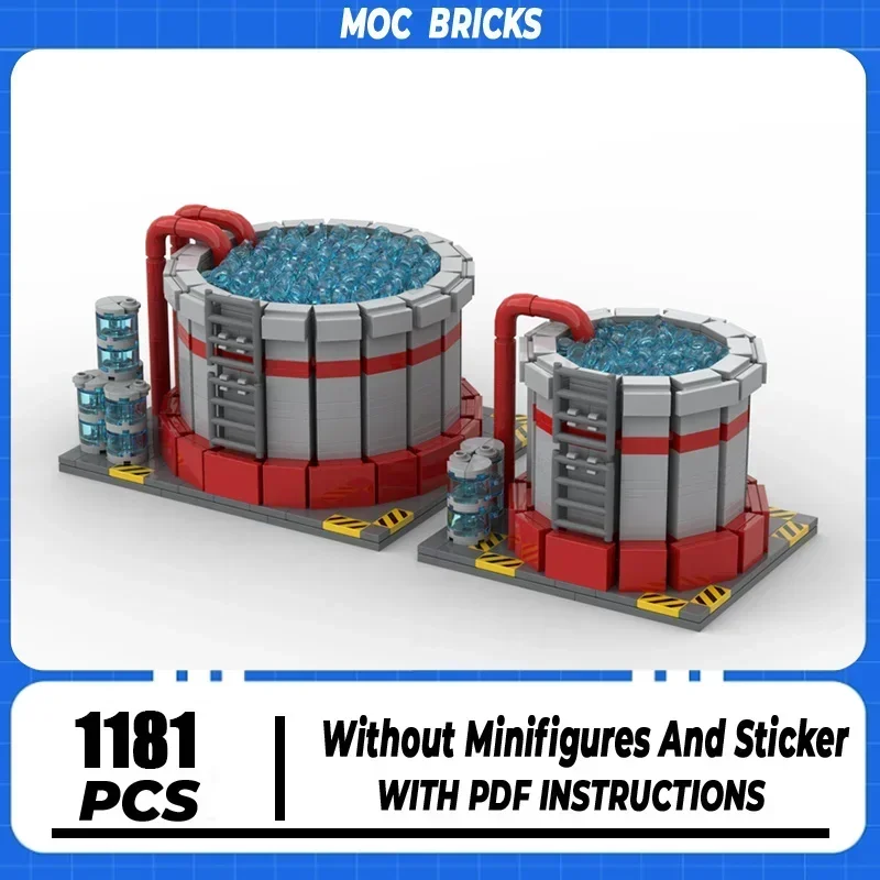 

City Street View Moc Building Blocks Ore Silo & Large Ore Silo Model Technology Brick DIY Assembly Toy Children Holiday Gift