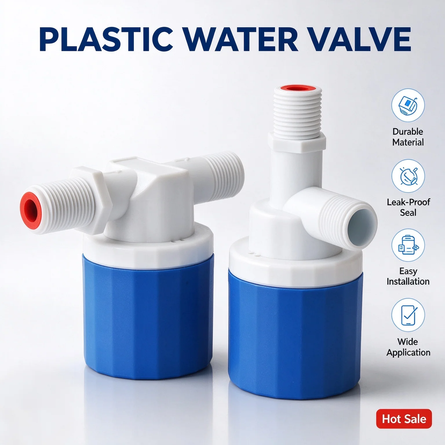 No Electricity Required Float Valve Automatic Water Stop Valve Water Tank Pool Aquaculture Water Level Controller 1/2 3/4 1 Inch