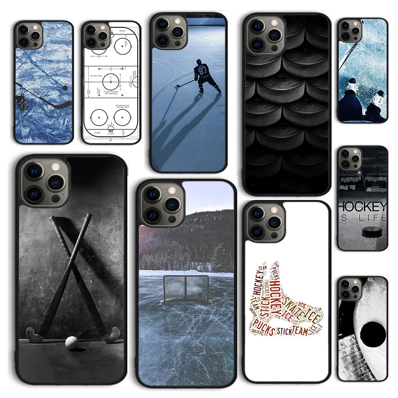 

Autumu Ice Hockey Puck Phone Case Cover for iPhone 17 Air 16 16e 15 12 11 13 14 Pro Max Apple Plus Coque