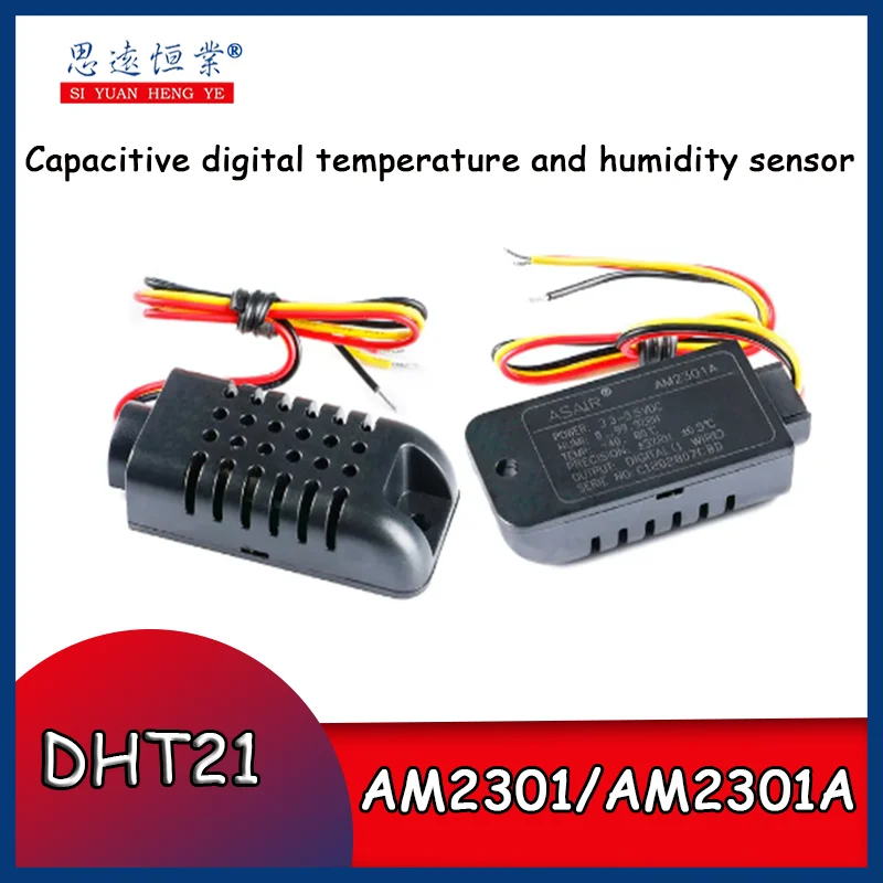 1pcs AM2301 AM2301A DHT21 Capacitive Digital Temperature and Humidity Sensor Module Single Bus Sensor For Arduino with Cable