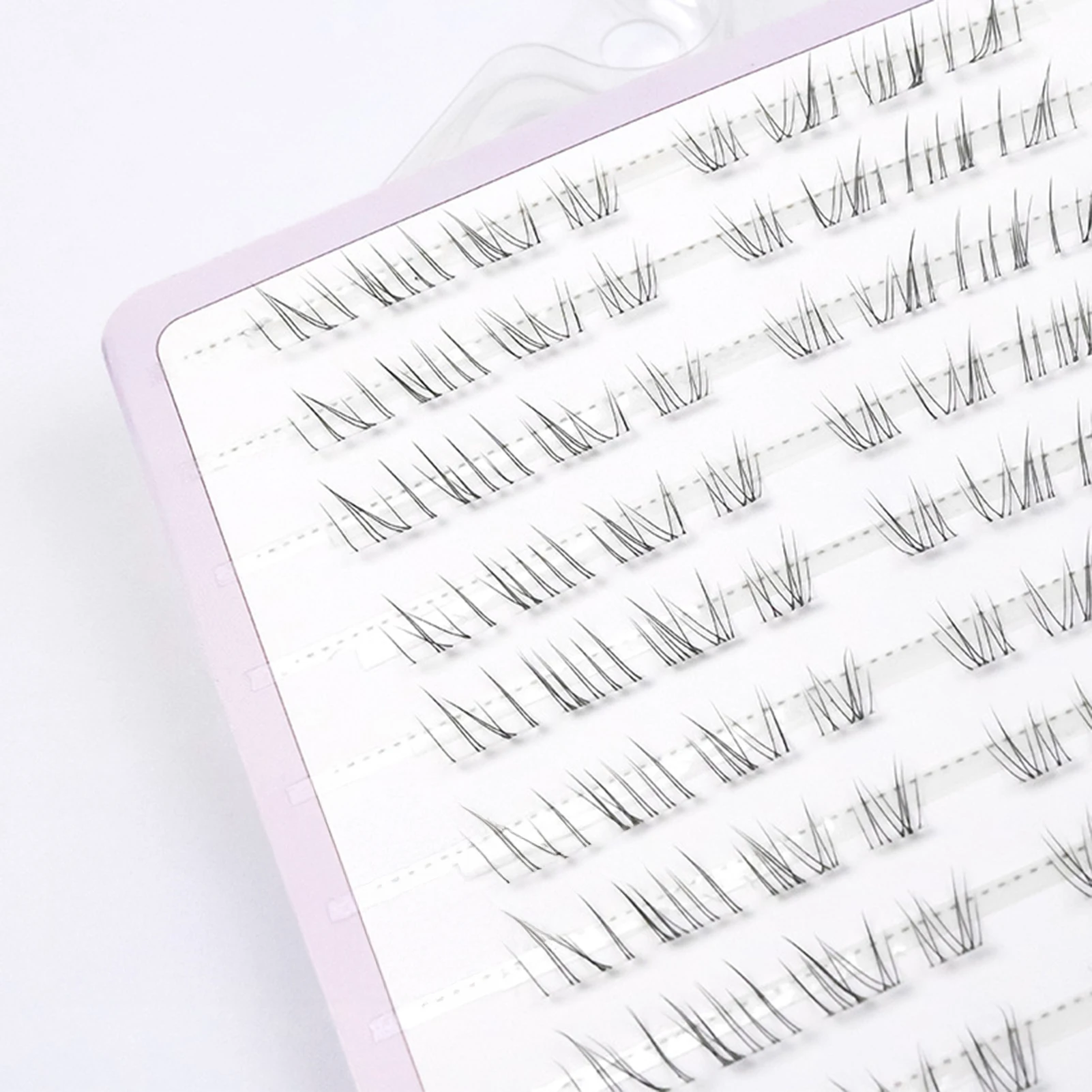 10 rzędów naturalnych, długich, dolnych sztucznych rzęs, mix 5-7mm, urocze kępki rzęs, delikatne, puszyste przedłużanie rzęs na imprezy i do makijażu.