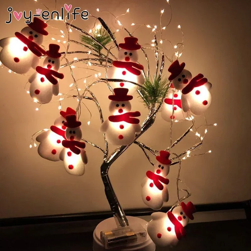 

1.5M 10LED Snowman Christmas Tree LED Garland String Light Christmas Decoration for Home 2021 Christmas Ornaments Natal New Year
