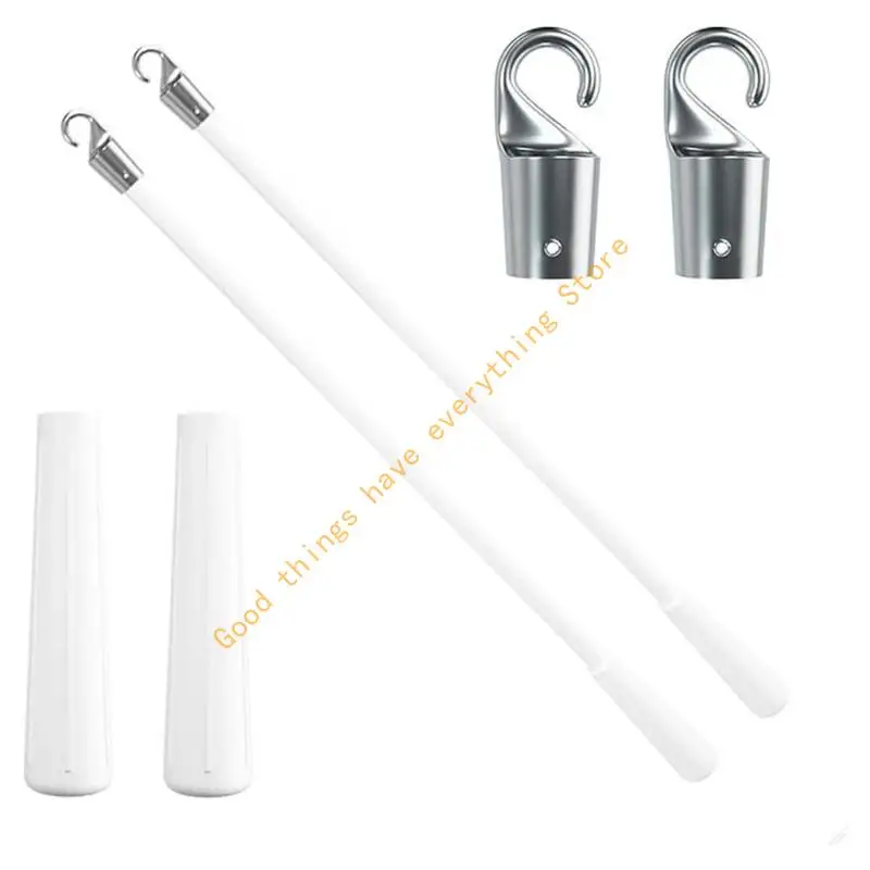 

55KF Adjustable Tilt Wand with Grip & Hook Fiberglass Vertical Blind Tilt Rod for Vertical Blinds Fiberglass Replacement Rod