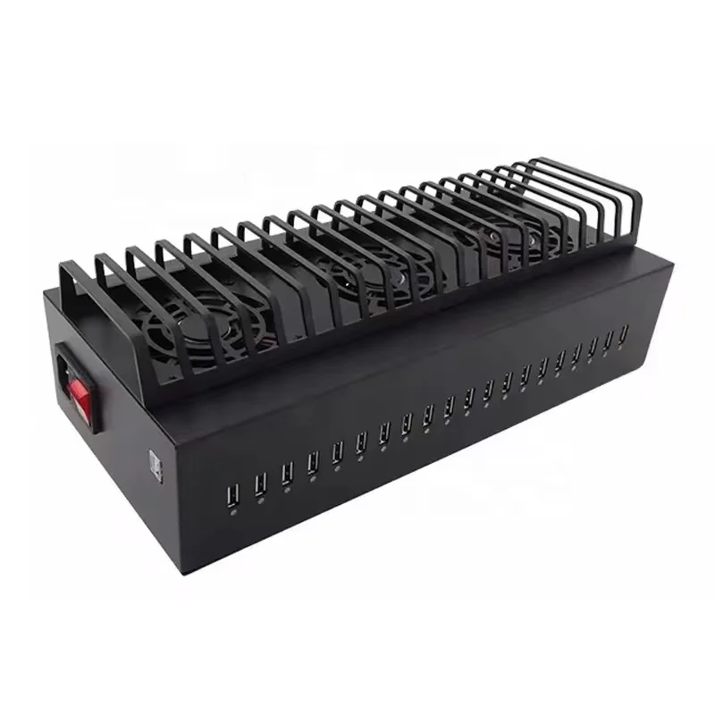

Multifunctional 20/40/60-port Phone Charging Station, LOS Phone Farm Box Port USB Hub Chassis