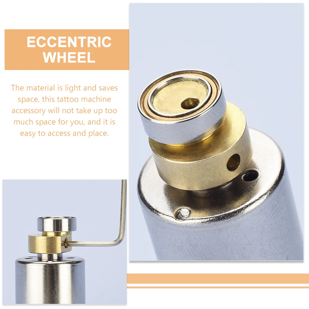 

1 комплект, профессиональное эксцентриковое колесо для татуировки, металлический поворотный двигатель, сменное многоразовое колесо для аксессуаров для тату-машин