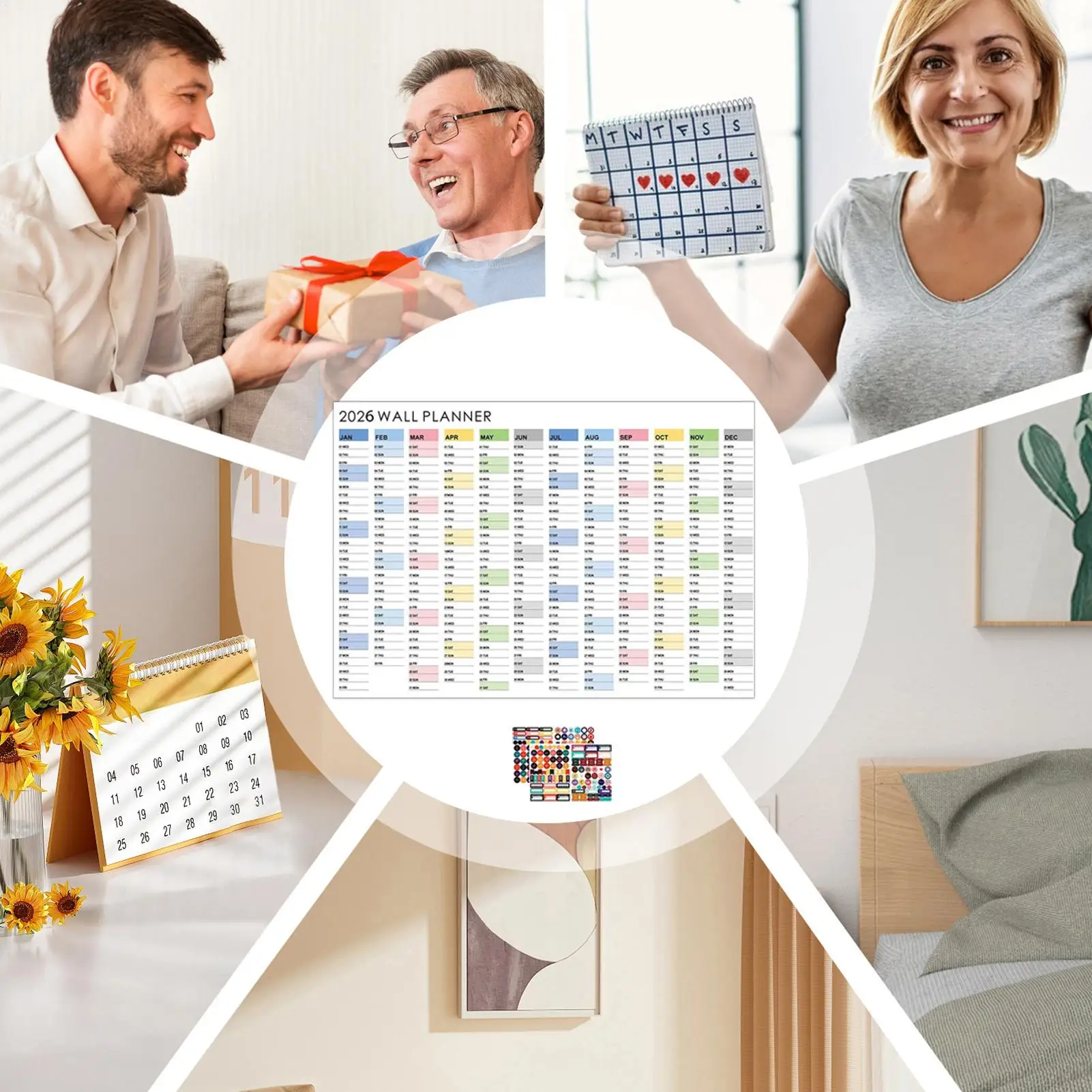 

2026 Wall Calendar Large 2026 Yearly Wall Calendar Daily Planner Decorative Planning Poster For Life Matters Schedule Teachers