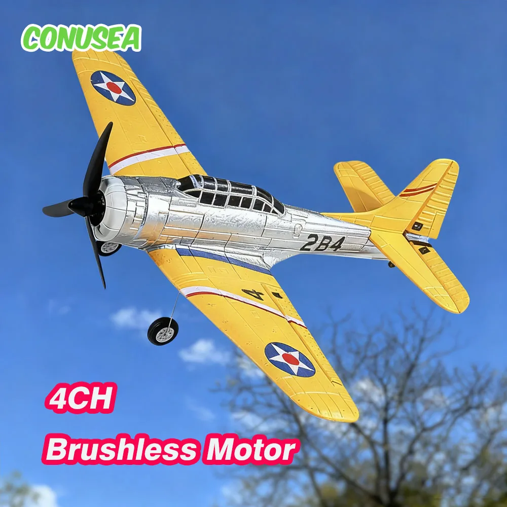 

4Ch Rc Plane Bomber Brushless Motor 2.4G Remote Control Fixed Wing Airplanes Glider Remote Control Aircraft Model Foam Planes