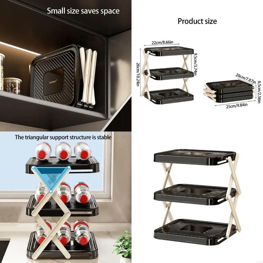 62KD Convenient Kitchen Storage Unit Multiple grades ABS Durable For Food Arrangement