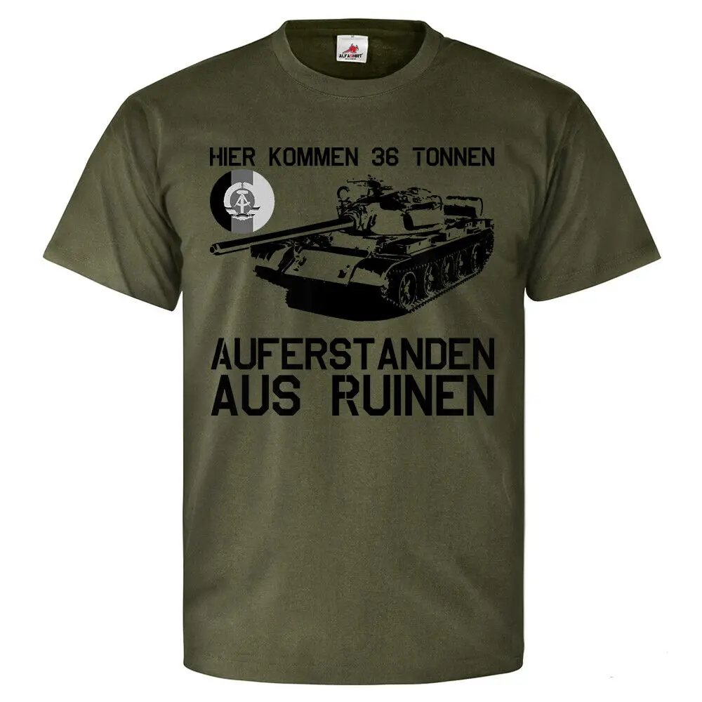 NVA ici venez 36t ressuscité des ruines T55 GDR Tank t-shirt 26422