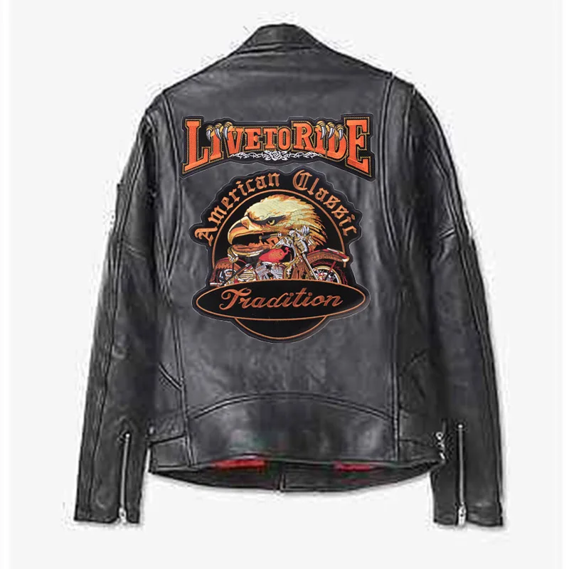 S/L روك باند المطرزة بقع للملابس النسر باو الحديد على التصحيح Stick مع الحديد الملابس السائق دراجة نارية يزين Diy بها بنفسك #5