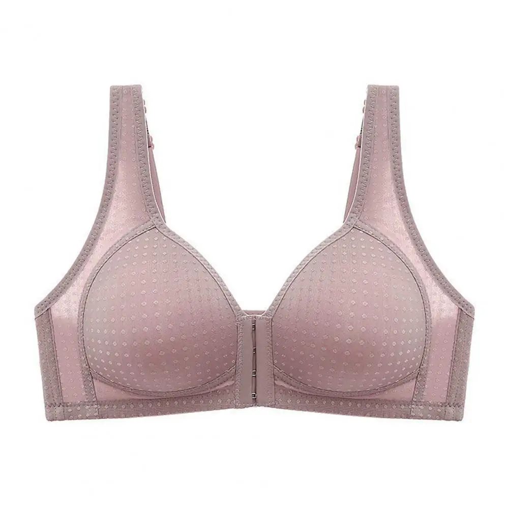 Front Button Women Bra Women Bra Anti-sagging Front Button Bralette Wire-free Widened Shoulder Strap Beauty Back for Women