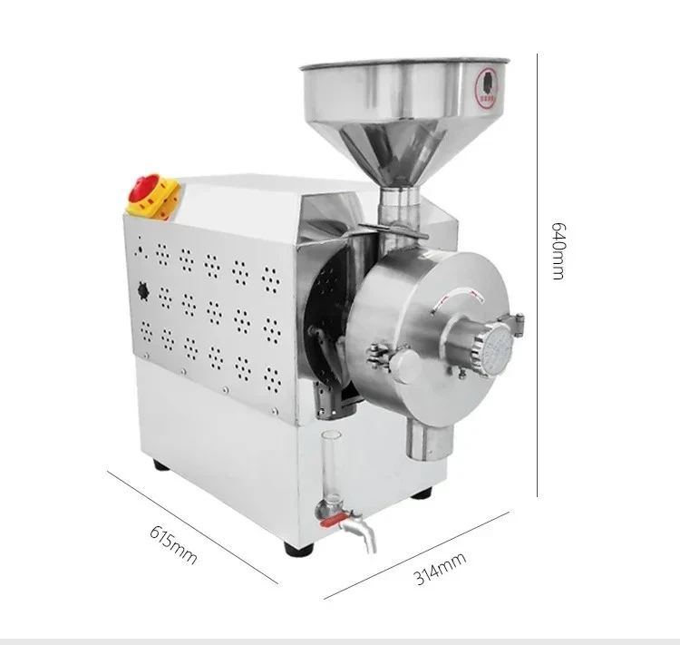 Water Cooling Grinder HY 85KG/h Grinder Machine for Humid Grains Electric Grain Mills Grinder Peanuts Grain Corn Beans Sugar
