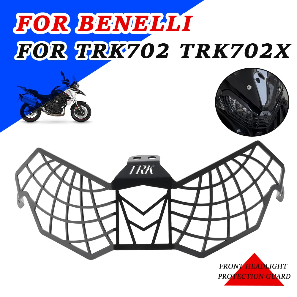 

2022 2023 TRK 702X Motorcycle Accessories Headlight Grill Cover Protective Head Light Guard Protector For Benelli TRK702 TRK702X