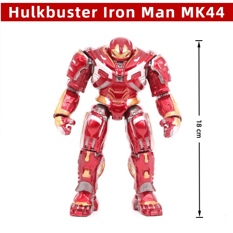 

18cm Avengers Hulkbuster Iron Man Mk44 Action Figure Statue Desktop Ornament Collection Model Toys Gifts For Fans