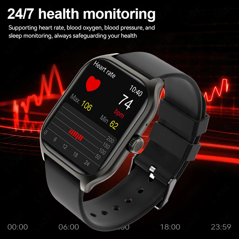 2026 Men Smart Watch Military Health Monitor Wireless Call Fitness Waterproof Sports Smartwatch for IOS Android Phones AI Voice - view 6