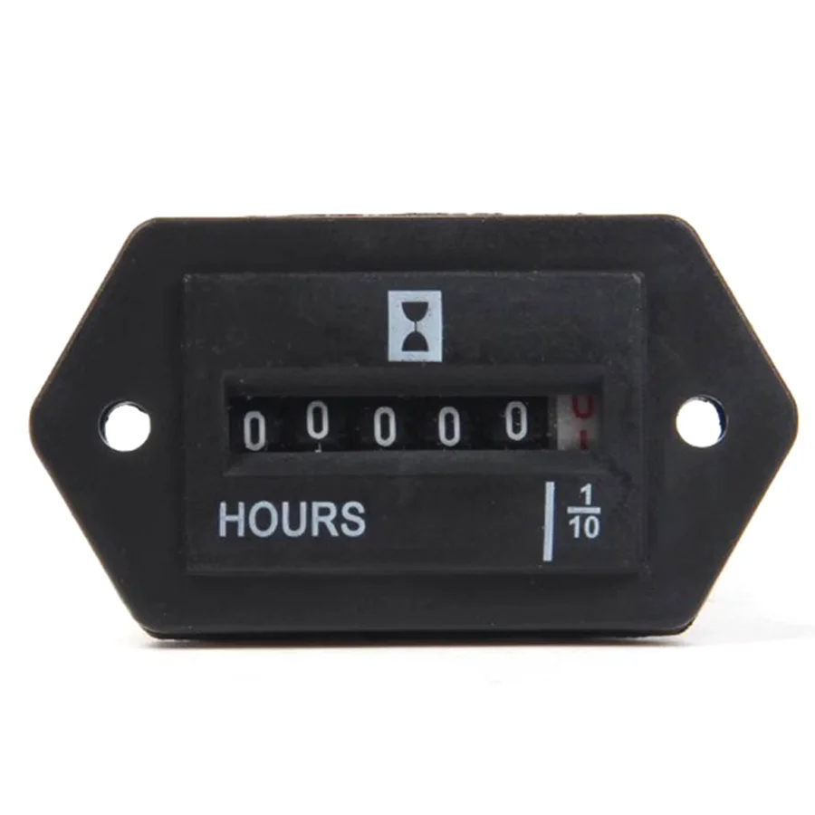 SYS-1 DC10-80V /AC100-250V Hourmeter Mechanical Counter Universal For Excavator Kobelco Volvo Hyundai Komatsu CATERPILLAR CAt