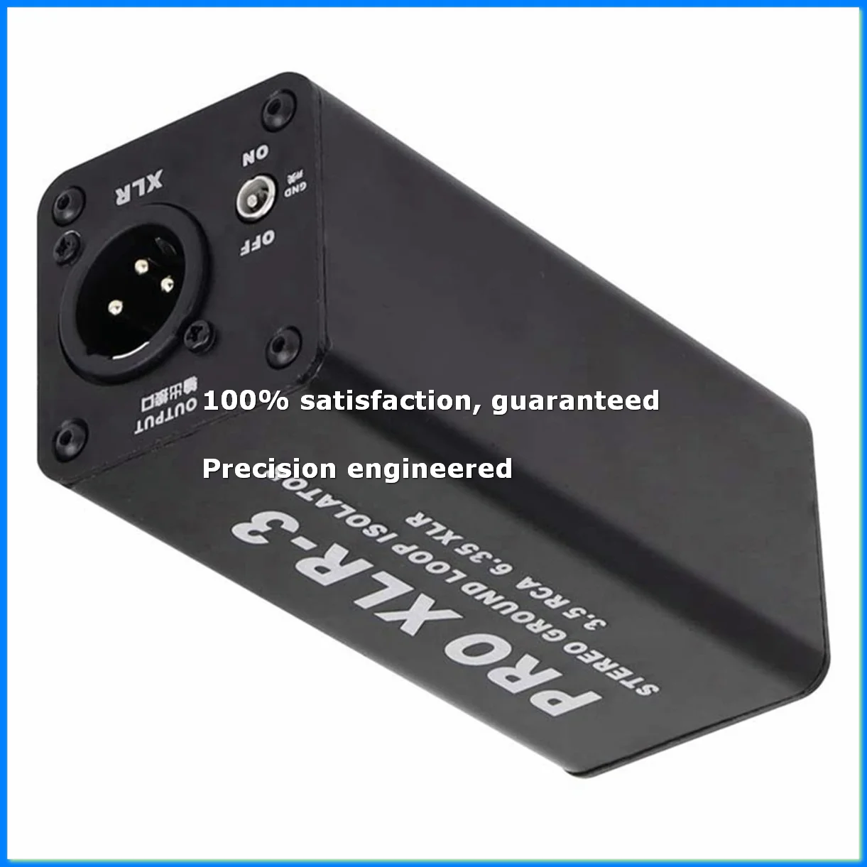 

PRO XLR-3 Professional Stereo Ground Loop Isolator 3.5 6.35 XLR Audio Noise Filter Noise Suppressor Isolator for PC-A23R