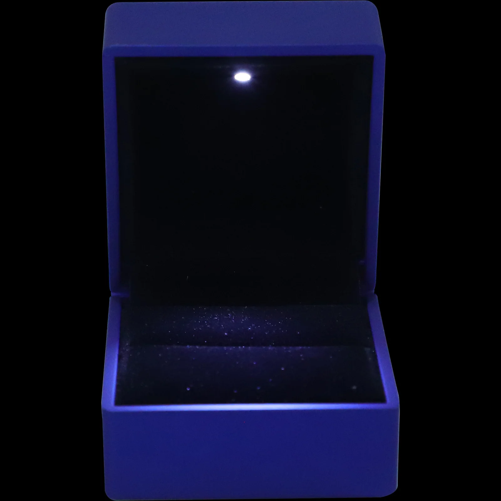 

Illuminated Ring Box LED Jewelry Display Tray for Showcase with Light Ornament Case Plastic Holder Storage