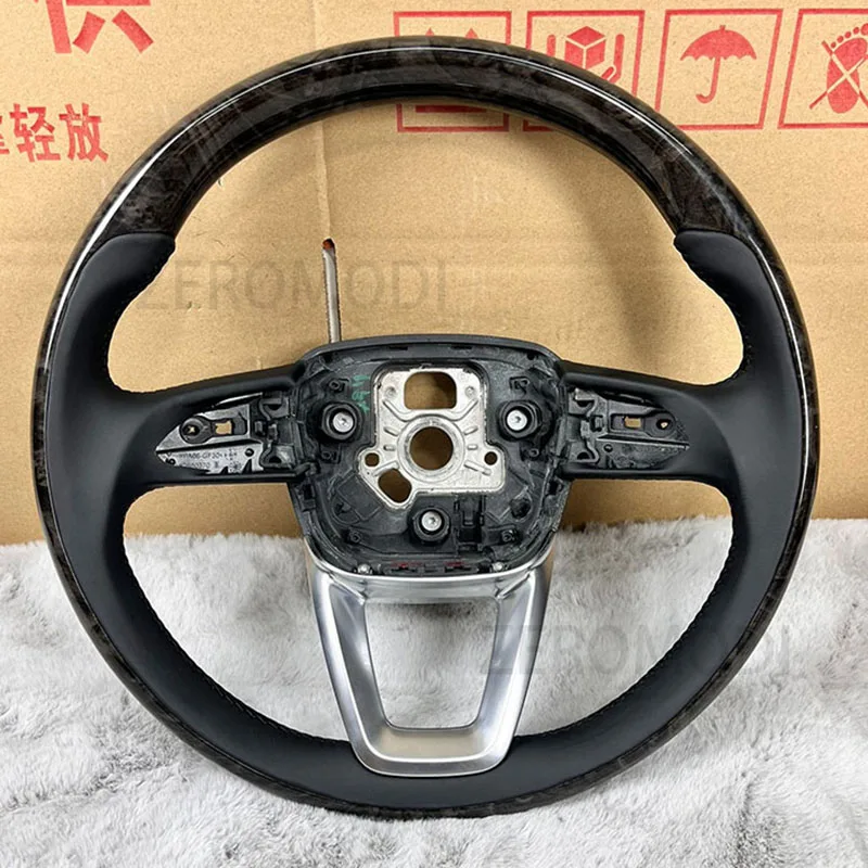 

Кожаное деревянное Рулевое колесо для Audi Q3 Q5 Q7 Q8 Q2 A3