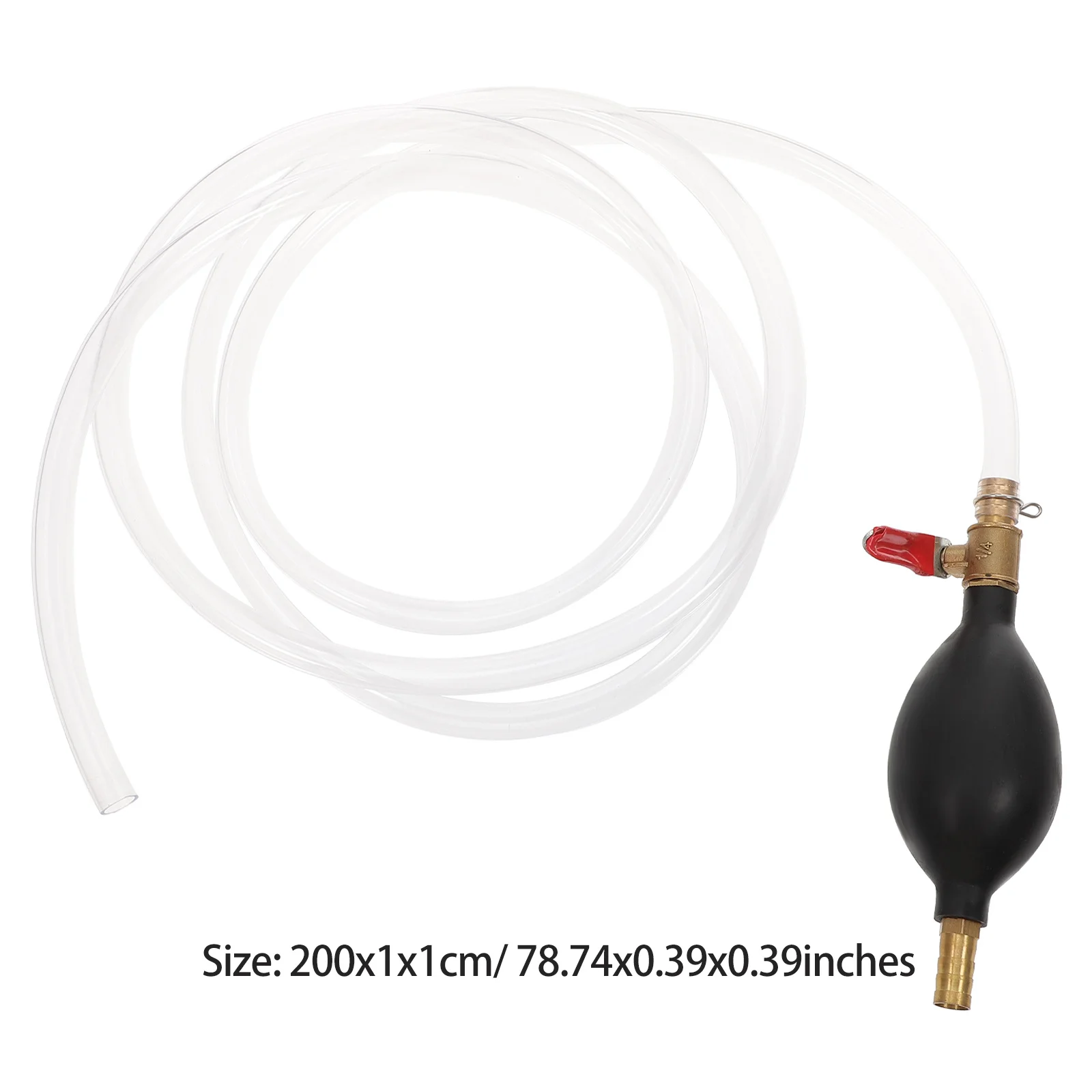1 Stück manuelle saugfähige Pumpe, 10 mm Premium-Benzin-Diesel-Siphon-Schlauch, unverzichtbar für Reparaturwerkstatt-Leiter
