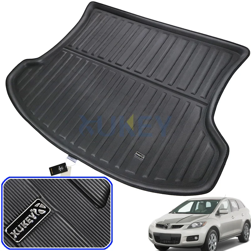 Fit For Mazda CX-7 CX7 CX 7 2007-2017 Boot Mat Rear Trunk Liner Cargo Tray Floor Carpet 2009 2010 2011 2012 2013 2014 2015 2016