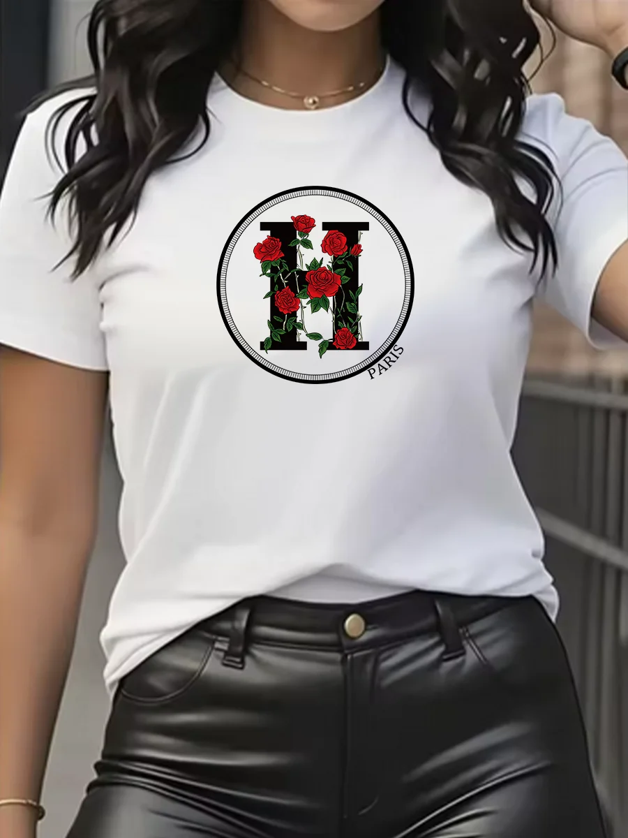 

Женская футболка для отдыха, модные хлопковые футболки с короткими рукавами, удобная брендовая футболка высокого качества, летняя уличная одежда, топ Y2k