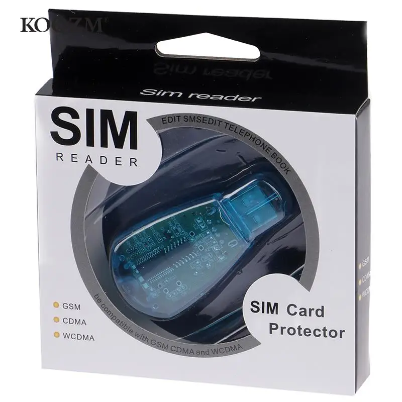 USB SIM Card Reader Copy/Cloner/Writer/Backup Kit SIM Card Reader GSM CDMA SMS Backup + CD Disk