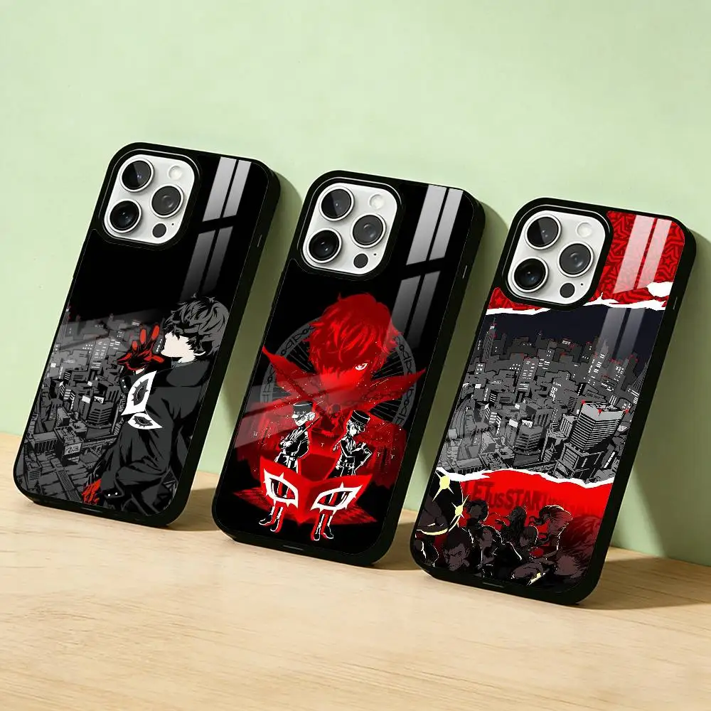 

Чехол для телефона AAA Anti-Hero Persona 5 Royal для iPhone 17, 16, 15, 14, 13, 12, 11, Pro Max, Plus, серебристый, цвета кэнди