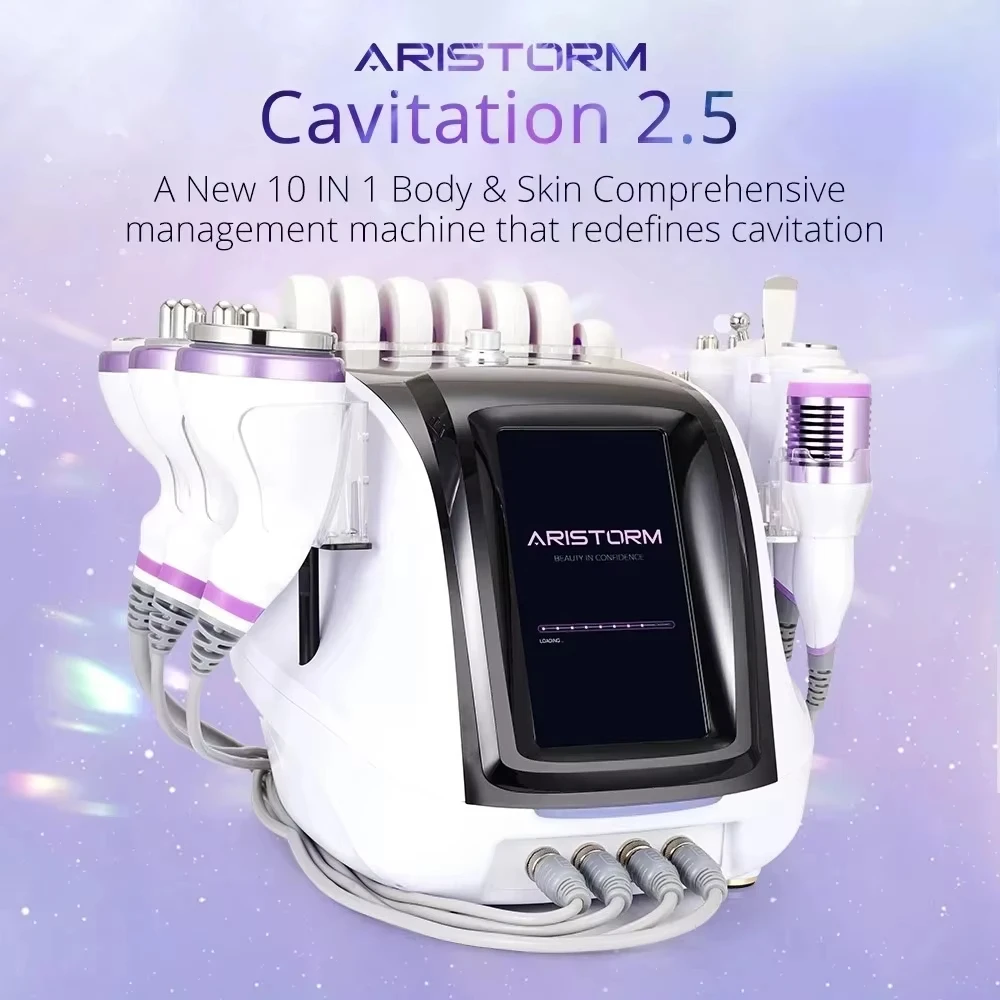 La más nueva tecnología 10 en 1 cavitación ultrasónica 30K RF adelgazante vacío RF martillo frío y caliente máquina de belleza para adelgazar-2025