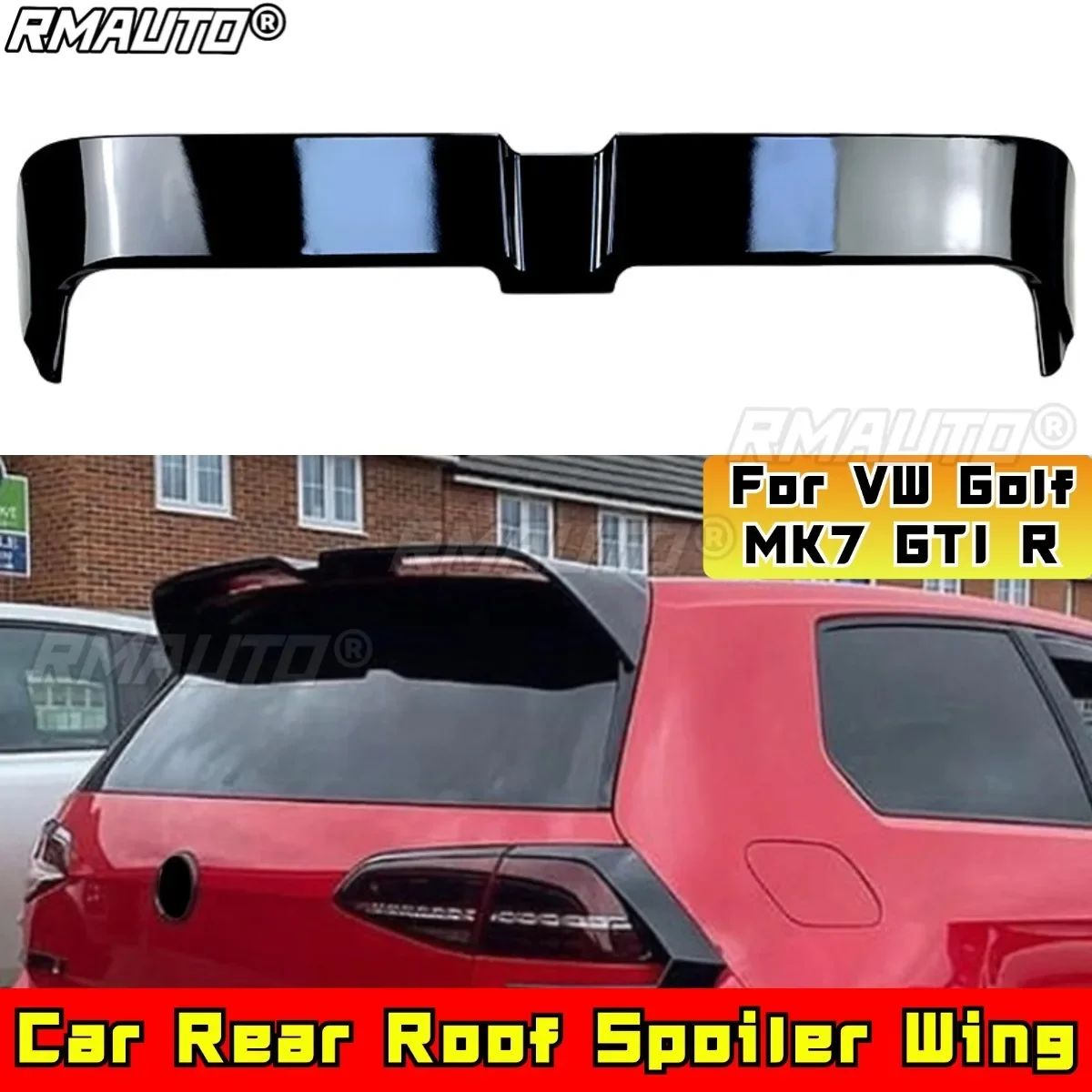 

Для VW Golf MK7 GTI R Body Kit Заднее крышко Крыло Задний спойлер на крышу Автомобильные аксессуары