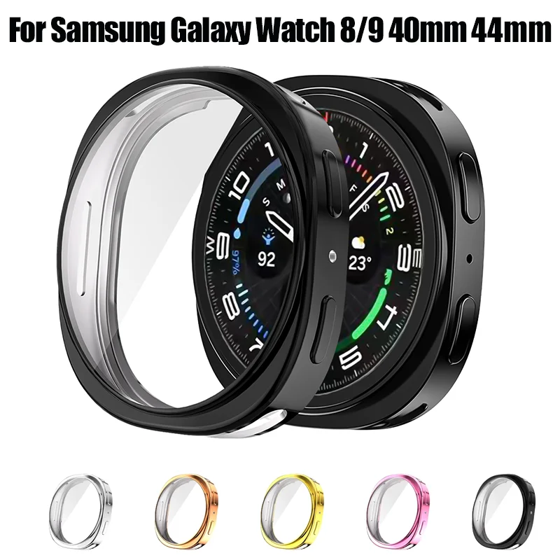 TPU Case For Samsung Galaxy Watch 8 40mm 44mm Accessories Soft Shockproof Screen Protector Bumper Shell Galaxy watch 9 40mm 44mm