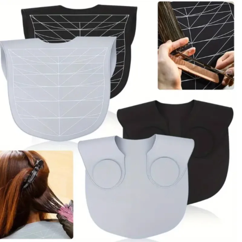 

Haircut Silicone Capes Waterproof Protective Collar Hair Dyeing Shawls Pads Neck Cloak Professional Salon Styling Accessories