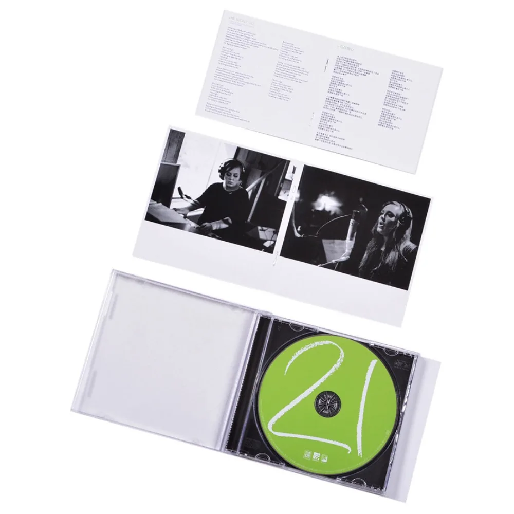 Adele 21 Album CD + livre lyrique femme Western Pop chanteur classique musique collector enregistrement