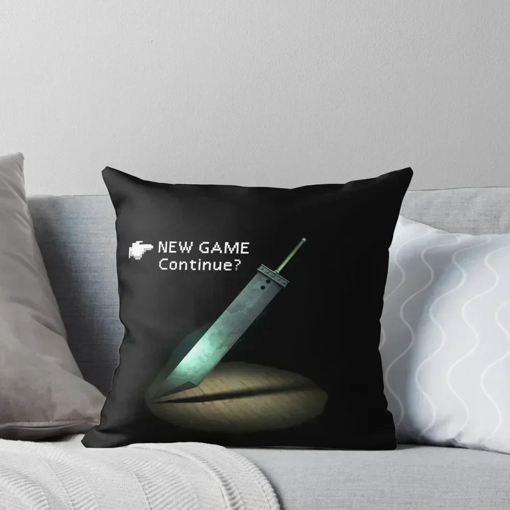 

FF7 menu new game Throw Pillow christmas decorations for home 2025 Christmas s Covers Sofa Covers For Living Room pillow