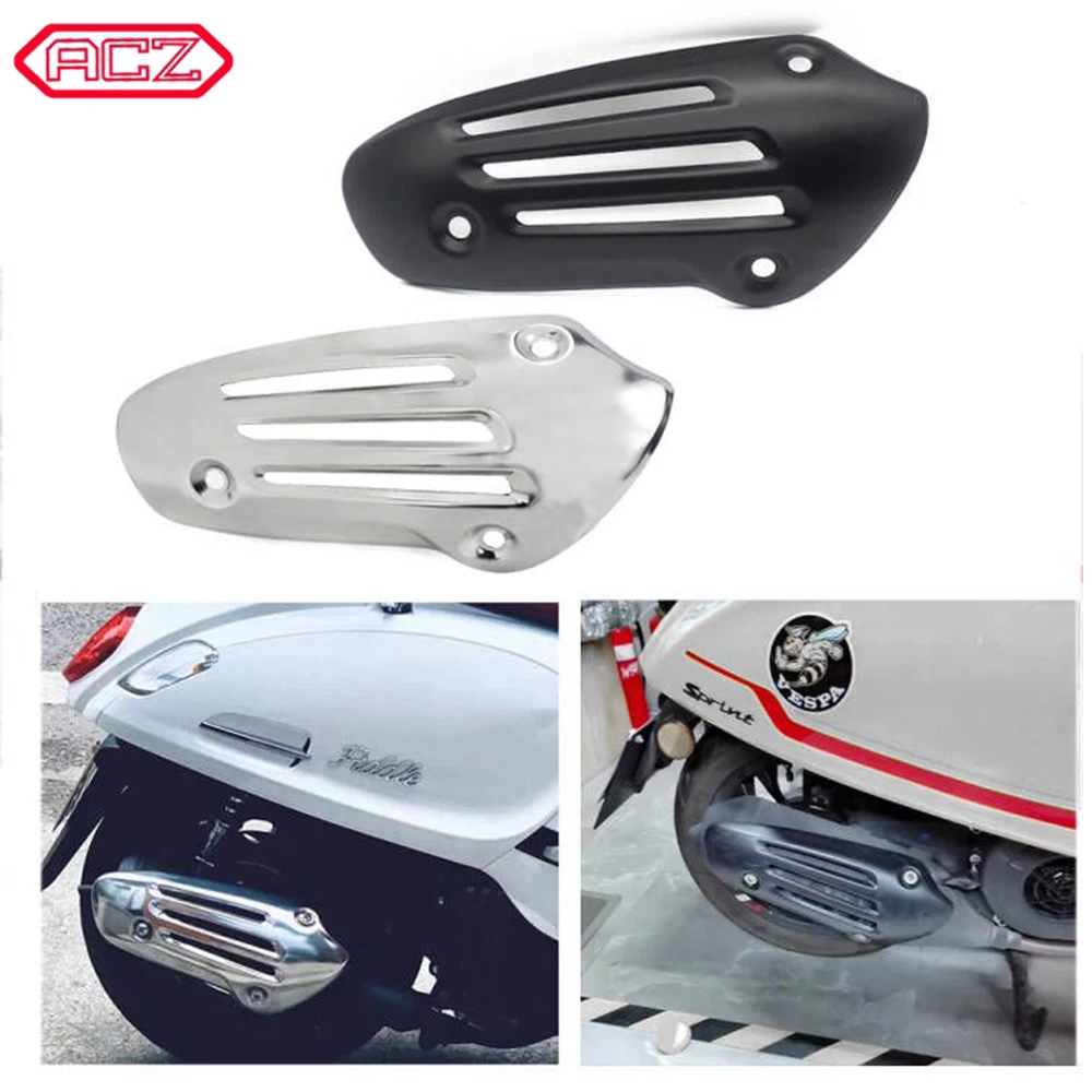 

Motorcycle Accessories Exhaust Pipe Cover Muffler Guard Right Protector Black Plating for SPRINT SPRING LXV 150 ABS